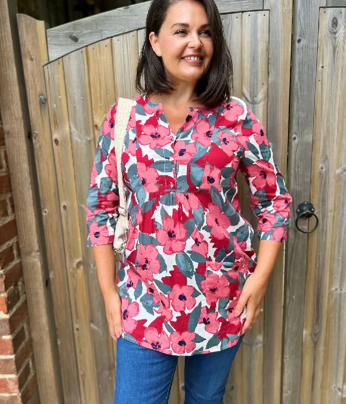 Pink Bloom Aventurier Cotton Tunic