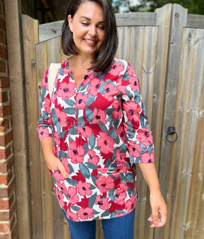 Pink Bloom Aventurier Cotton Tunic