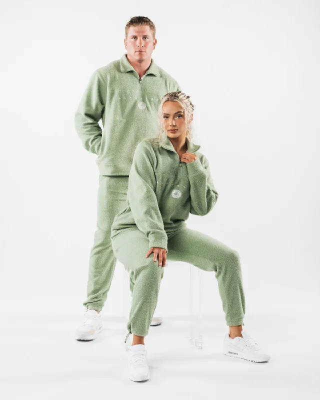 King Quarter Zip - Sage