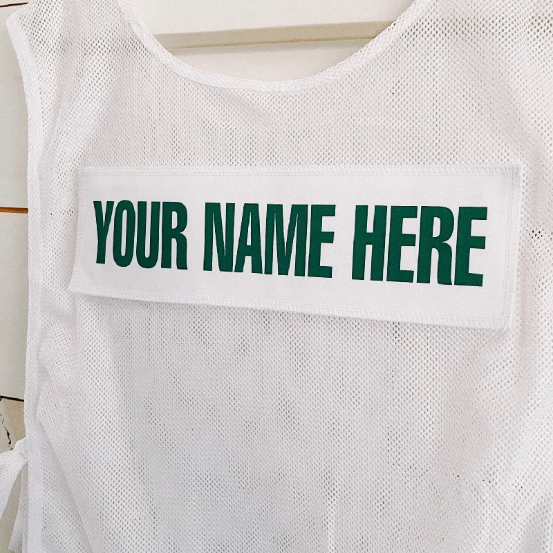 Adult White Caddie Bib