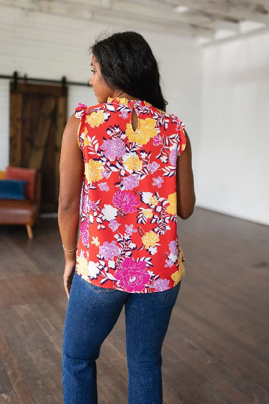 Among The Flowers Floral Top