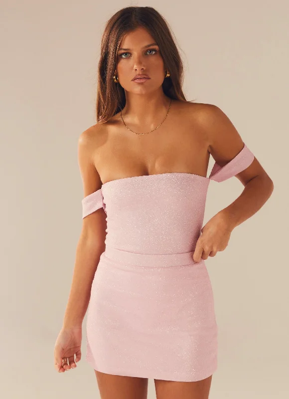 Catch The Light Bodysuit - Pink Dusk