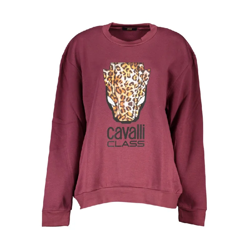 Cavalli Class Elegant  Crew Neck Fleece Women's Sweatshirt