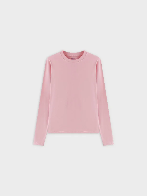 CLASSIC TEE LONG SLEEVE-LIGHT PINK