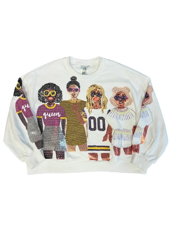 Gameday Girls Sweatshirt In White