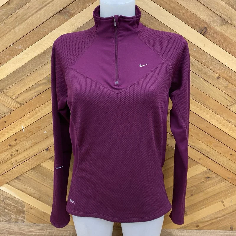 Nike - Women's Fit-Dry 1/4-Zip Fleece: Purple-women-MD