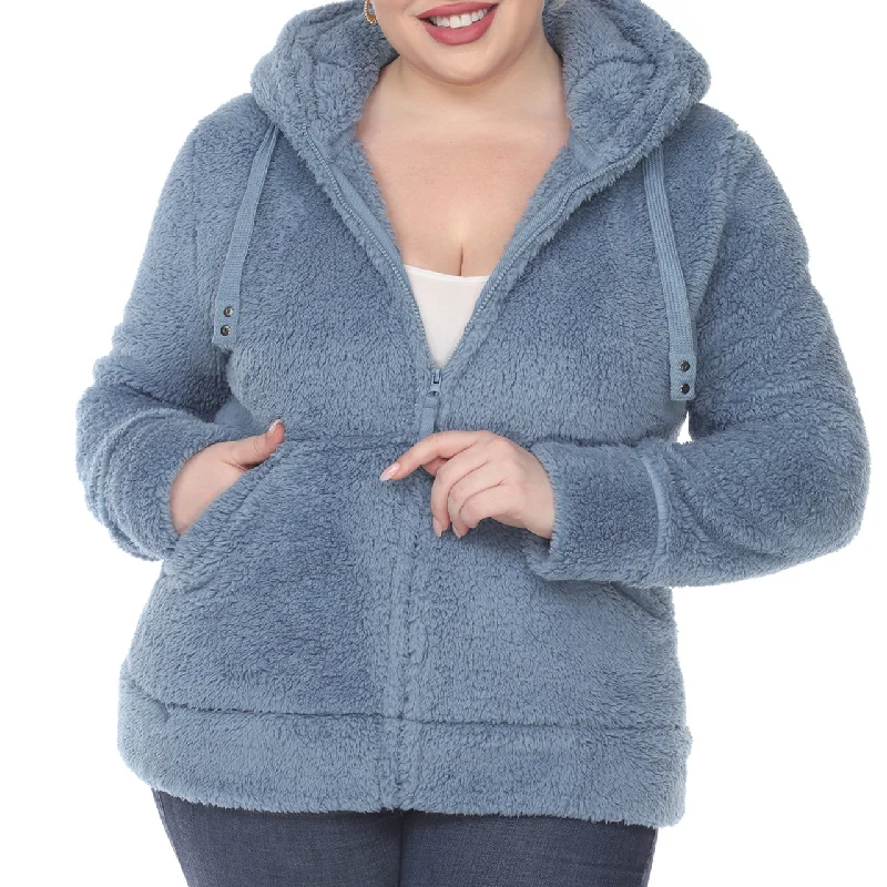 Plus Size Sherpa Hoodie