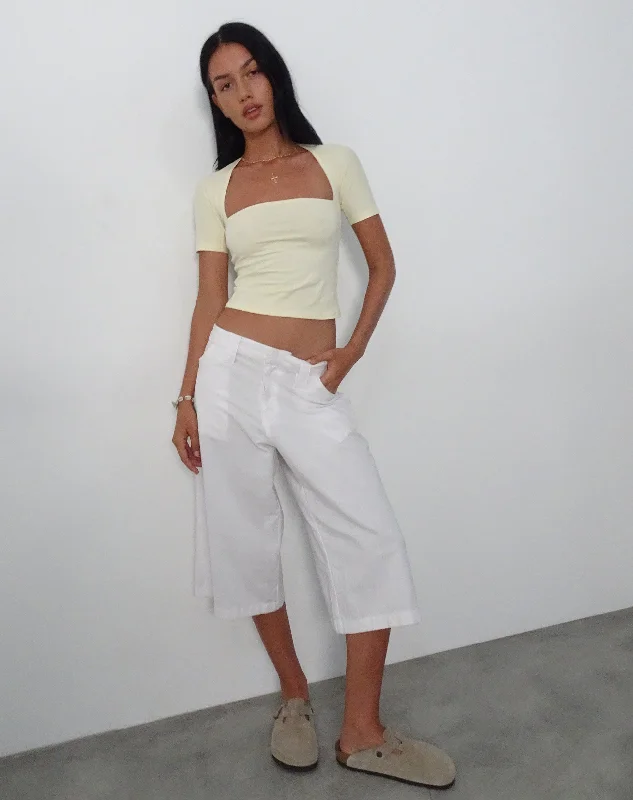 Requa Crop Top in Buttermilk