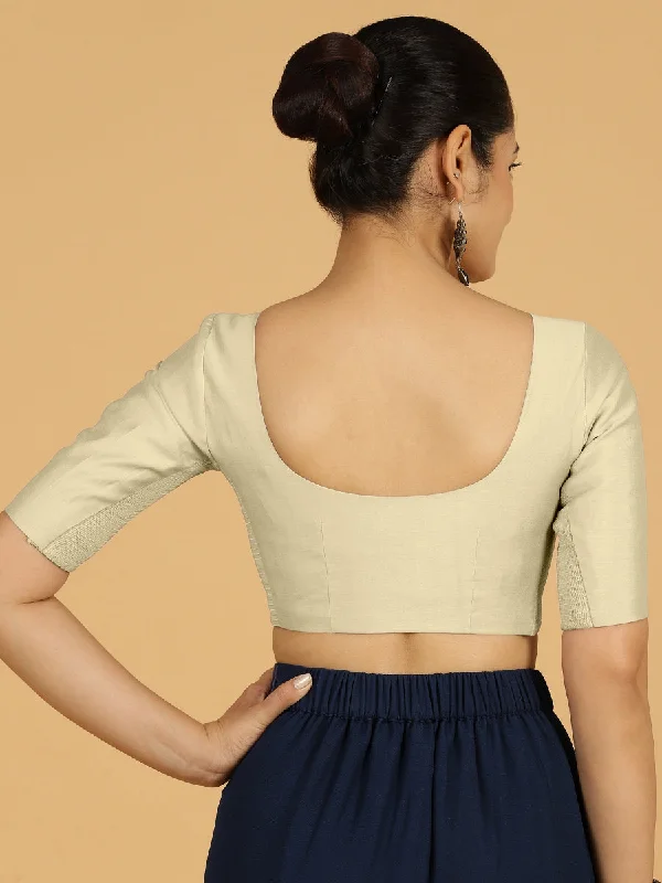 Vedika x Rozaana |  Saree Blouse in Ivory