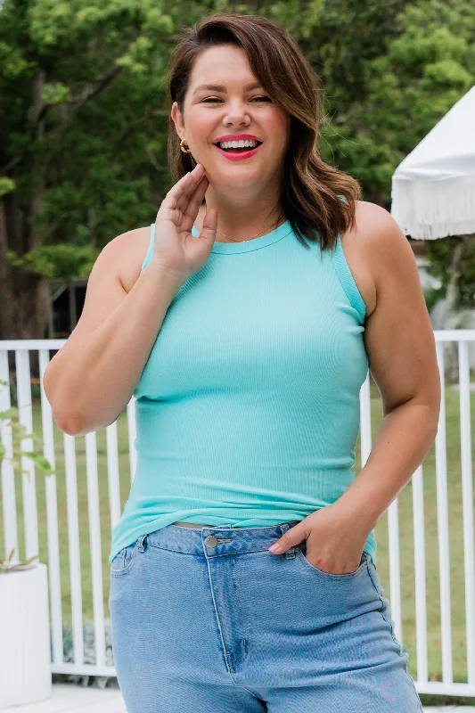 Sass Sonny Tank Turquoise