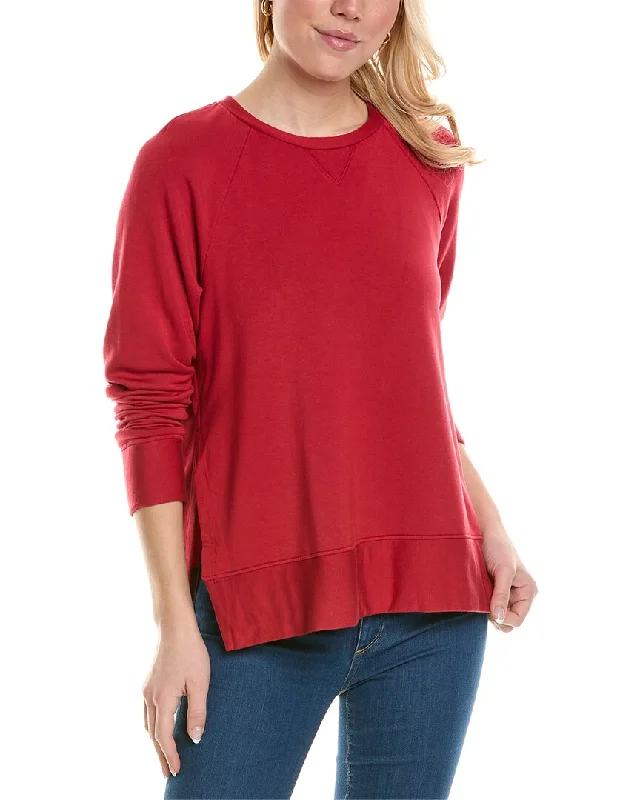 Stateside Softest Fleece Raglan Side Slit Sweatshirt