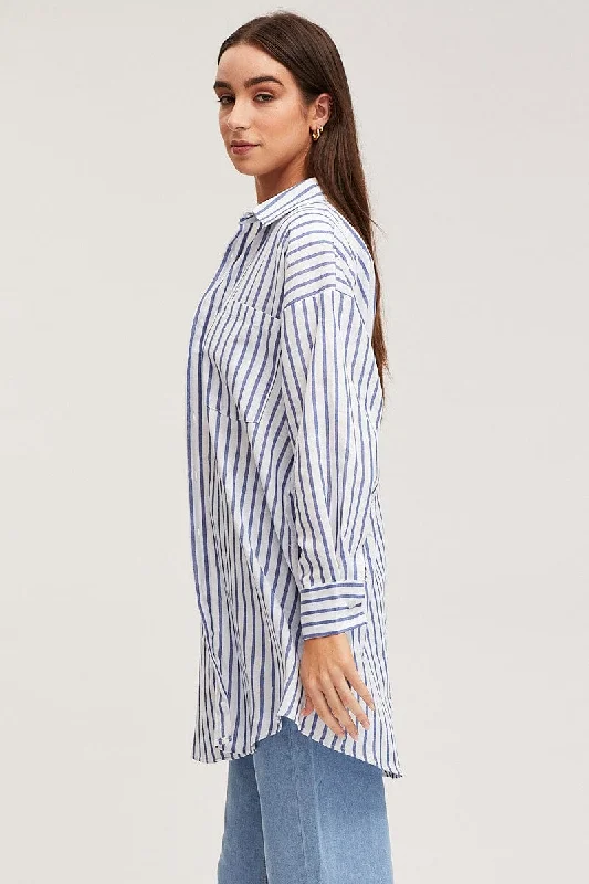 Stripe Night Shirt Relaxed