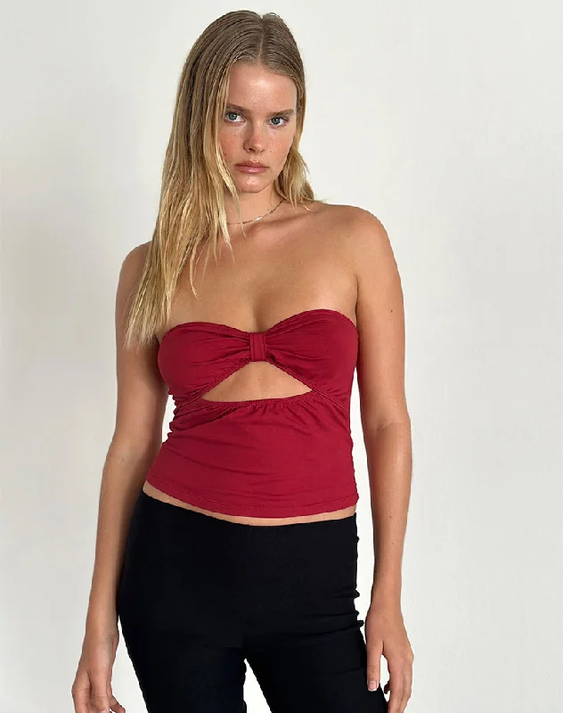 Tifose Twist Front Top in Adrenaline Red