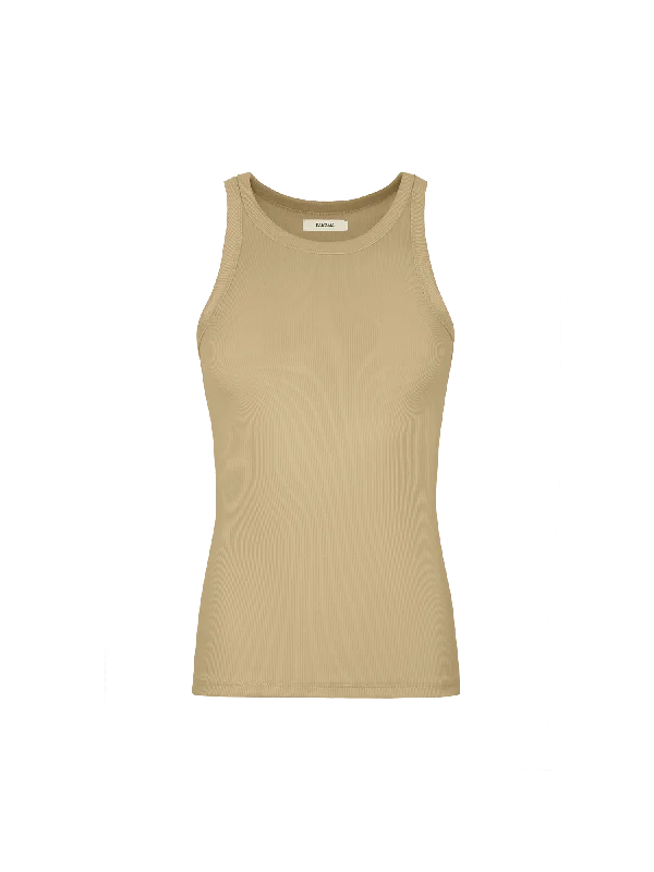 Women's 365 Lightweight Rib Tank Top—maitake beige