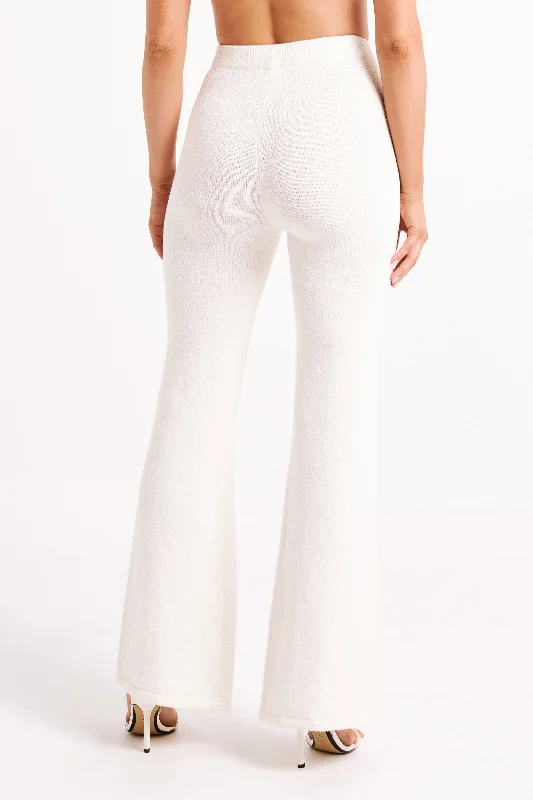 Angelina Knit Pants - Ivory