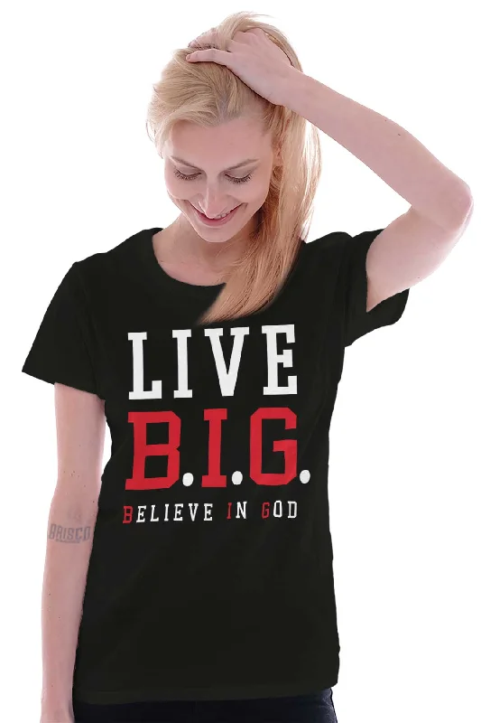 Believe in God Ladies T Shirt