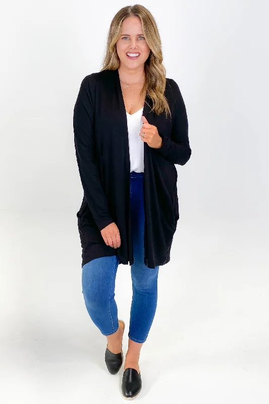 Betty Basics Margot Cardigan Black