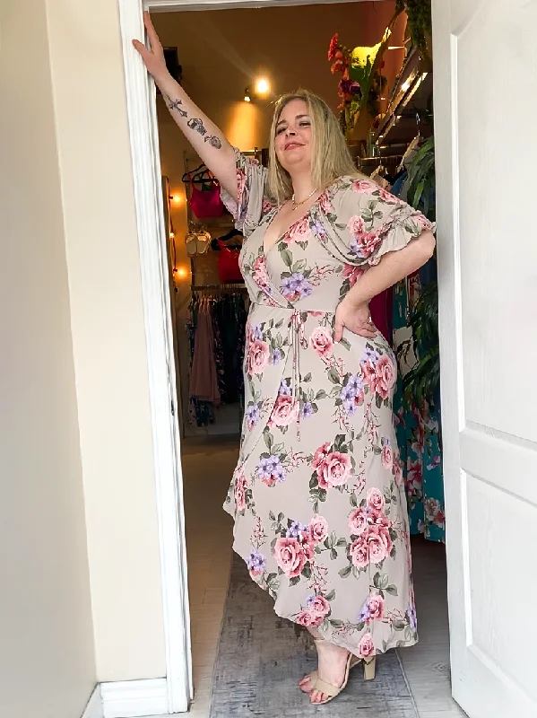 Bianca Plus Size Faux Wrap Dress