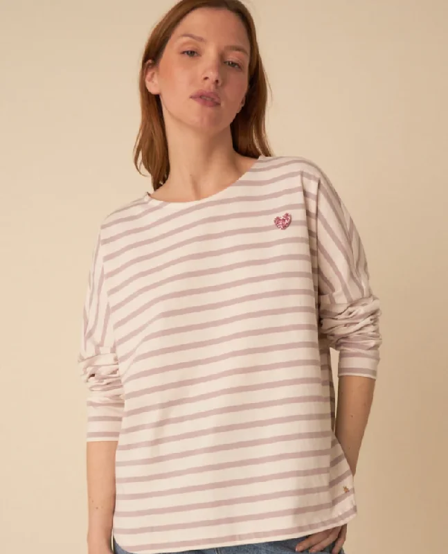 Des Petits Hauts Filly Milkshake Breton T-shirt