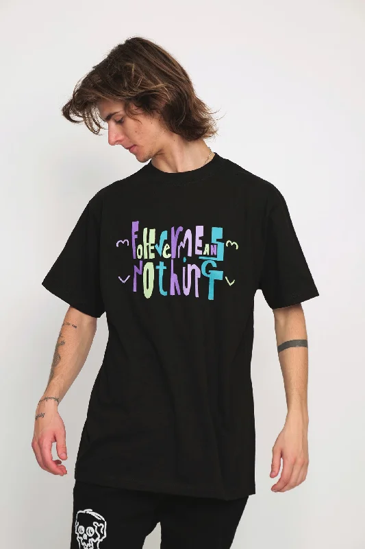 Fold Up Tee Black