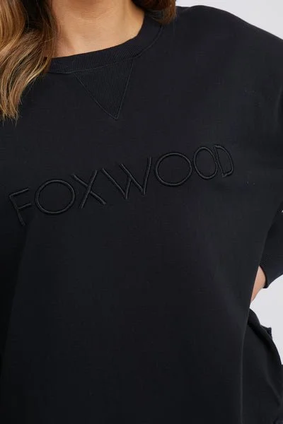 Foxwood Simplified Crew Black on Black