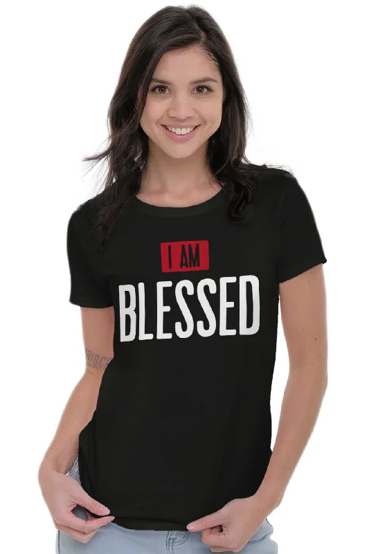 I Am Blessed Ladies T Shirt