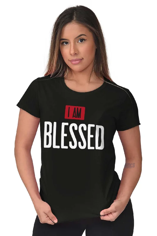 I Am Blessed Ladies T Shirt