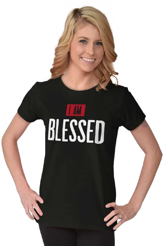 I Am Blessed Ladies T Shirt