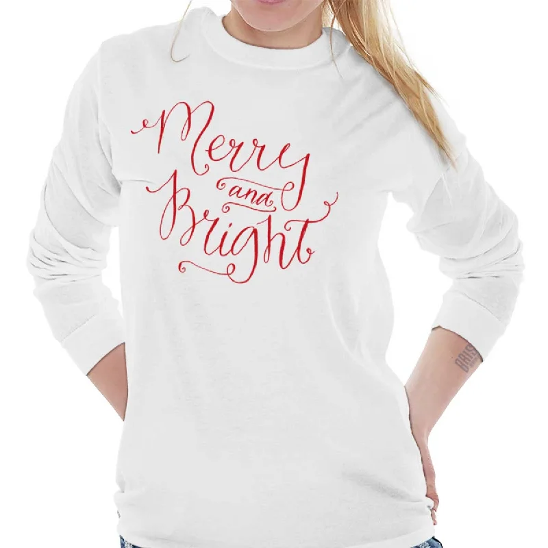 Merry And Bright Long Sleeve T-Shirt