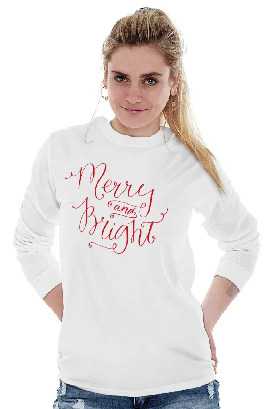 Merry And Bright Long Sleeve T-Shirt