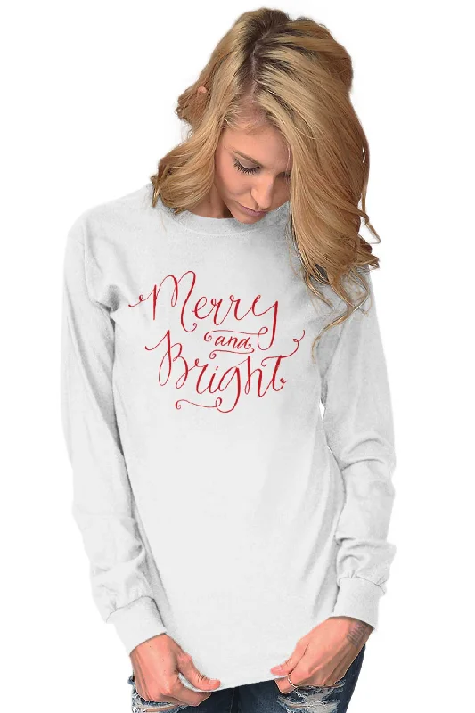 Merry And Bright Long Sleeve T-Shirt