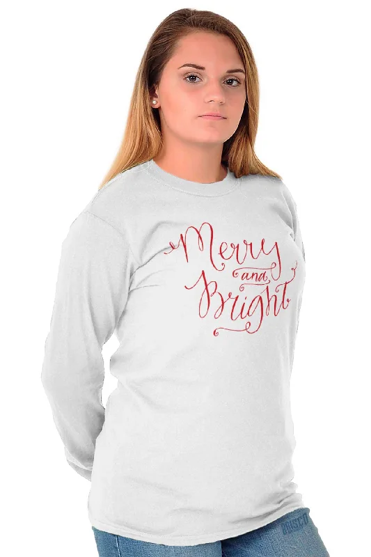 Merry And Bright Long Sleeve T-Shirt