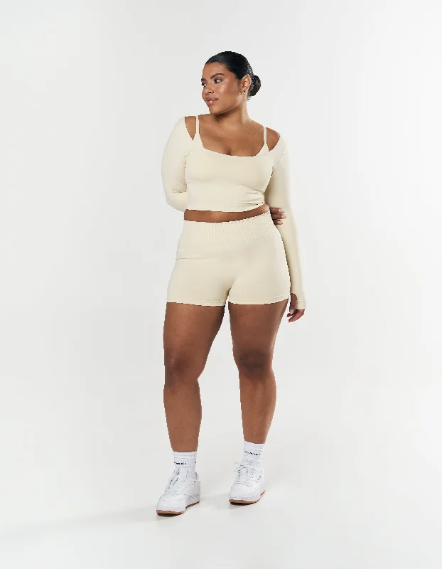 Seamless Scoop Long Sleeve - Butter