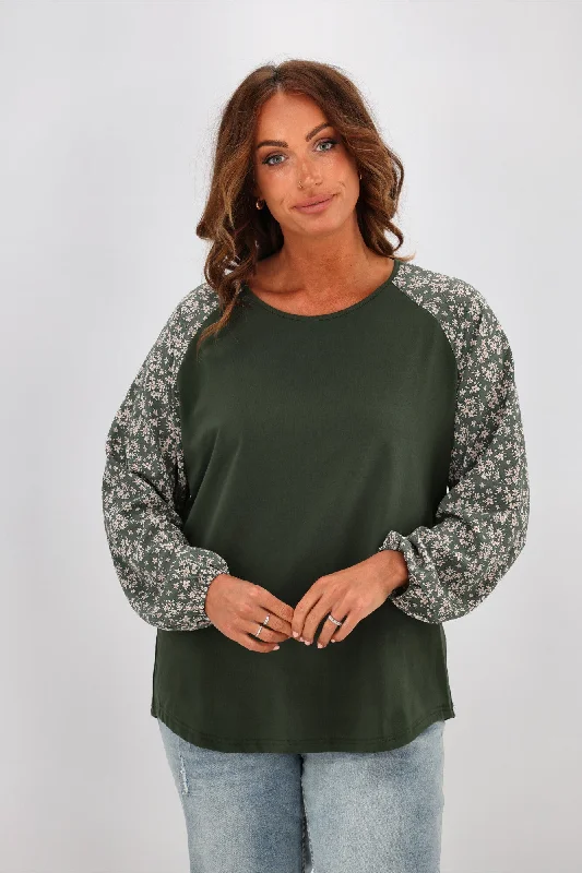 Shine On label Kylie Top w Twig Sleeves