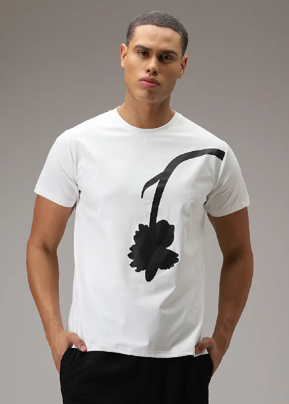 White Printed T-Shirt