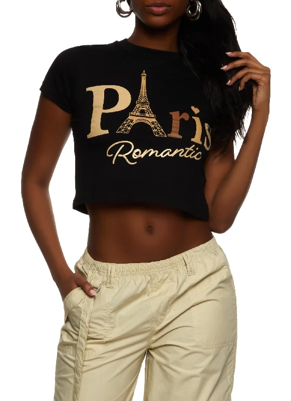 Paris Romantic Cropped Tee