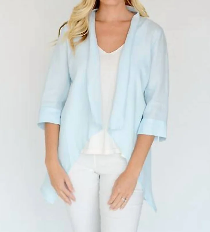 Classic Jacket In Baby Blue