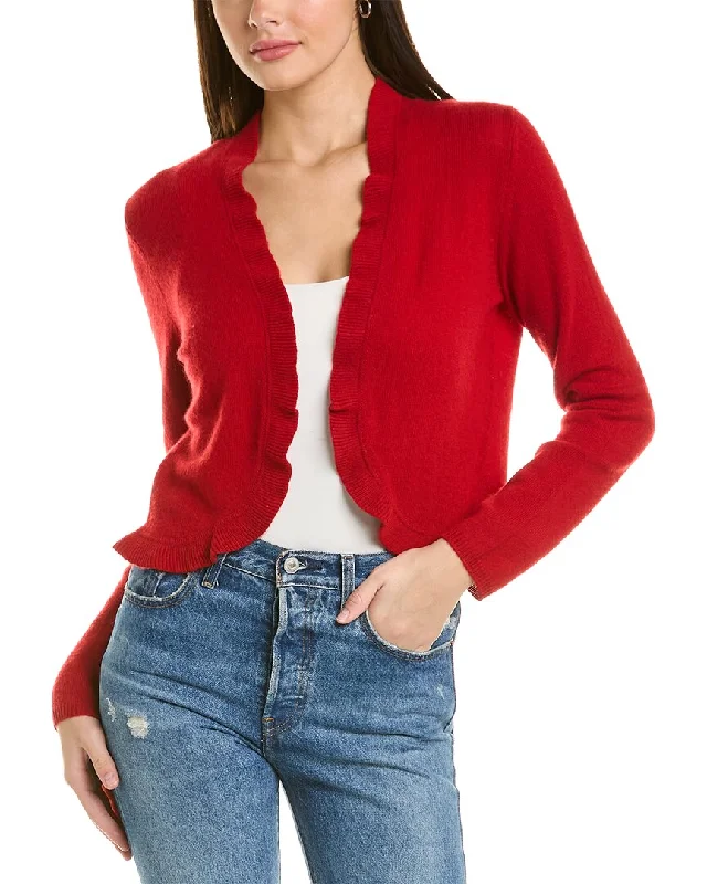 Hannah Rose Divine Ruffled Cashmere Bolero