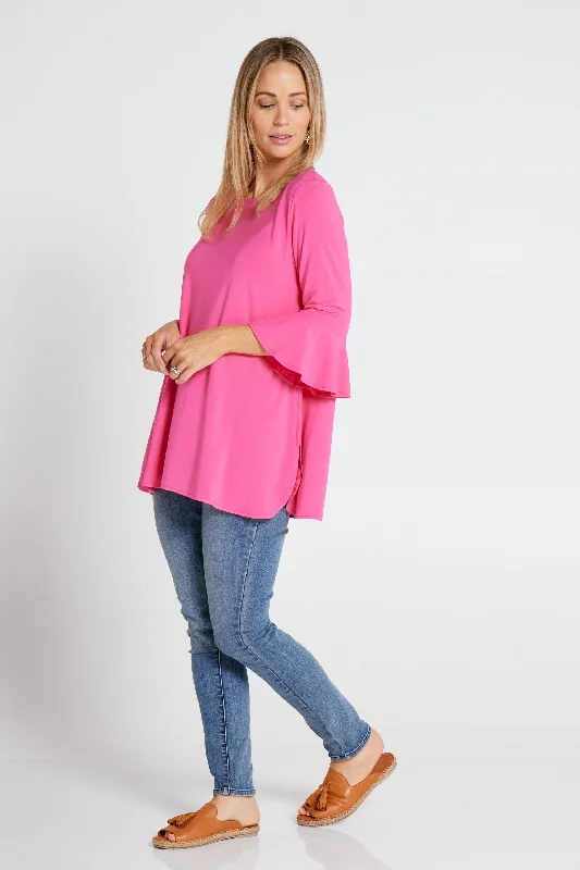 Lacey Bamboo Top - Hot Pink