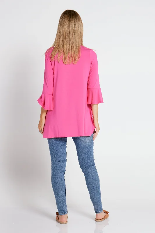 Lacey Bamboo Top - Hot Pink