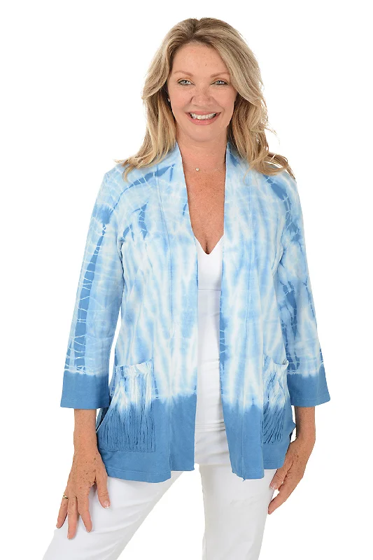 Tie-Dye French Terry Double Pocket Cardigan