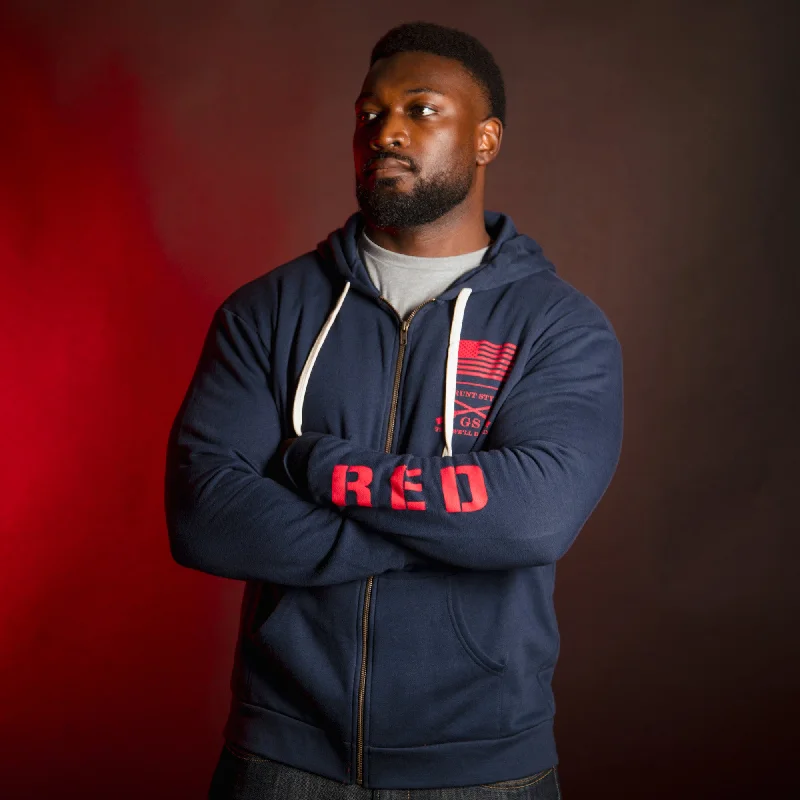 RED Friday Full-Zip Hoodie - Midnight Navy