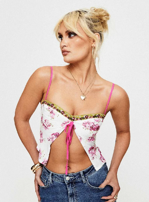 Ringa Rosey Top Pink Floral