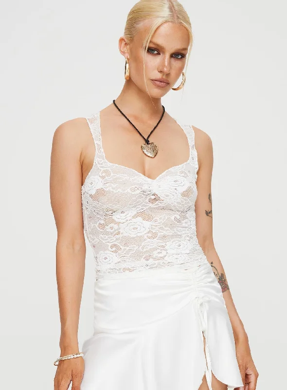 Santoma Lace Top White