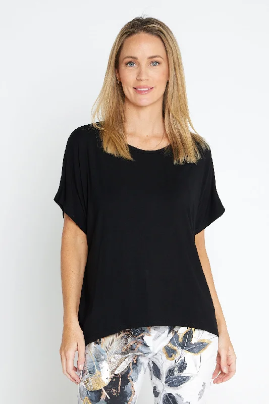 Olivia Bamboo Top - Black