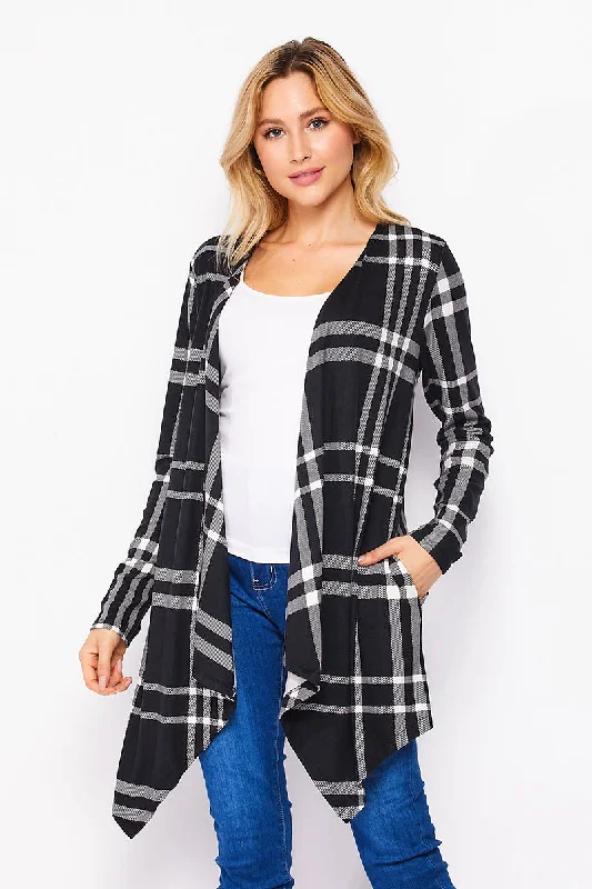 T905528197 Long Sleeve Cardigan with Side Pockets