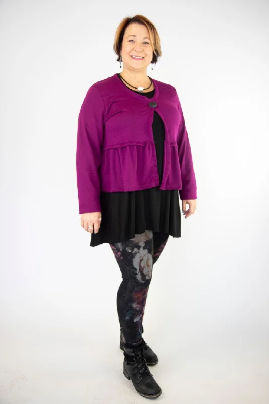 Twist Short Cardi - Huckleberry