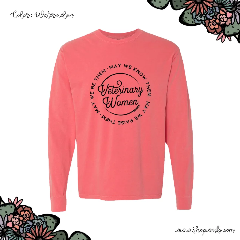 Veterinary Women Circle LONG SLEEVE T-Shirt (S-3XL) - Multiple Colors!