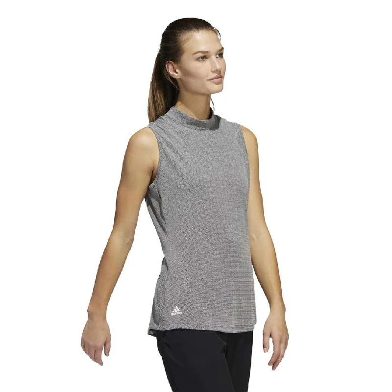 adidas - Women's Essentials Mock Neck Sleeveless Polo (HA3480)