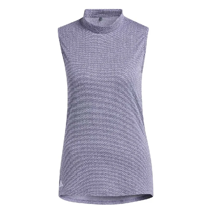 adidas - Women's Essentials Mock Neck Sleeveless Polo (HA3485)